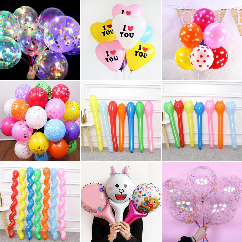 Cartoon Animal Duck Rabbit Hel - Balloon Pump Hand 评论和价格