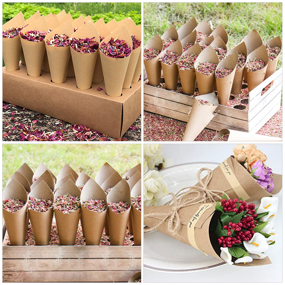 90Pcs Paper Petal Cones Foldab - Papercraft Supply Confetti 评论和价格