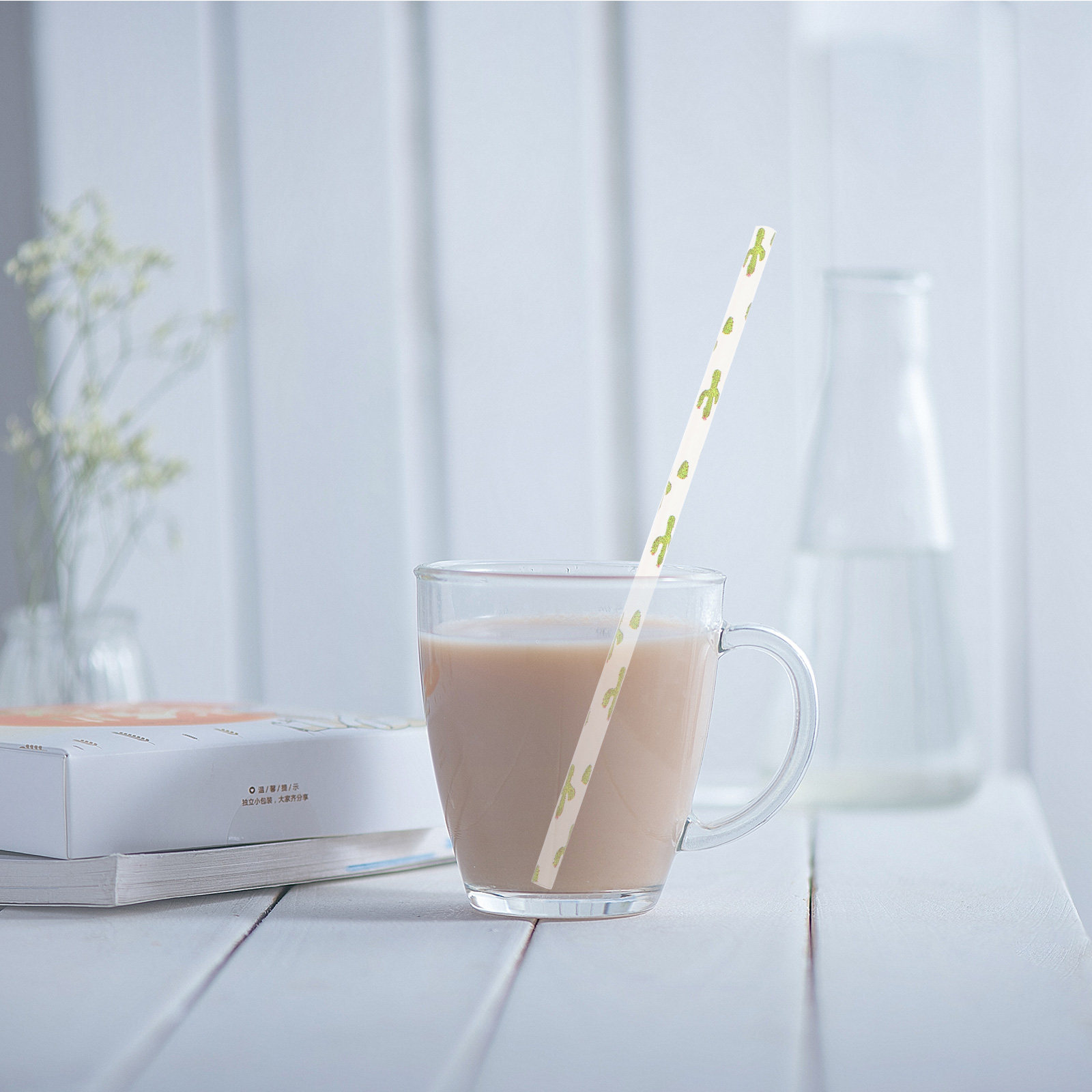 100Pcs Eco Friendly Paper Stra - Paper Straw Color 评论和价格