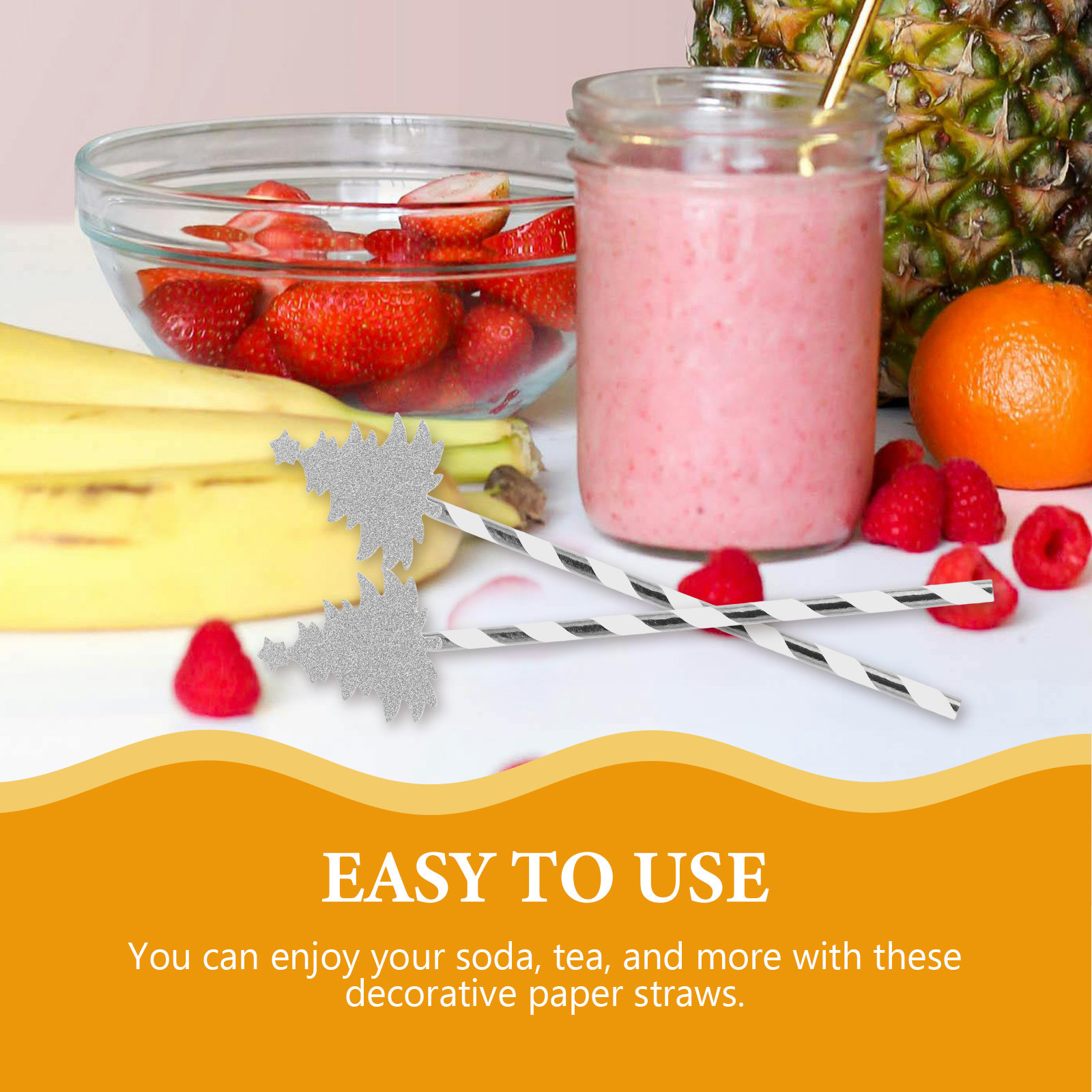 25Pcs Christmas Tree Disposabl - Paper Straw Color 评论和价格