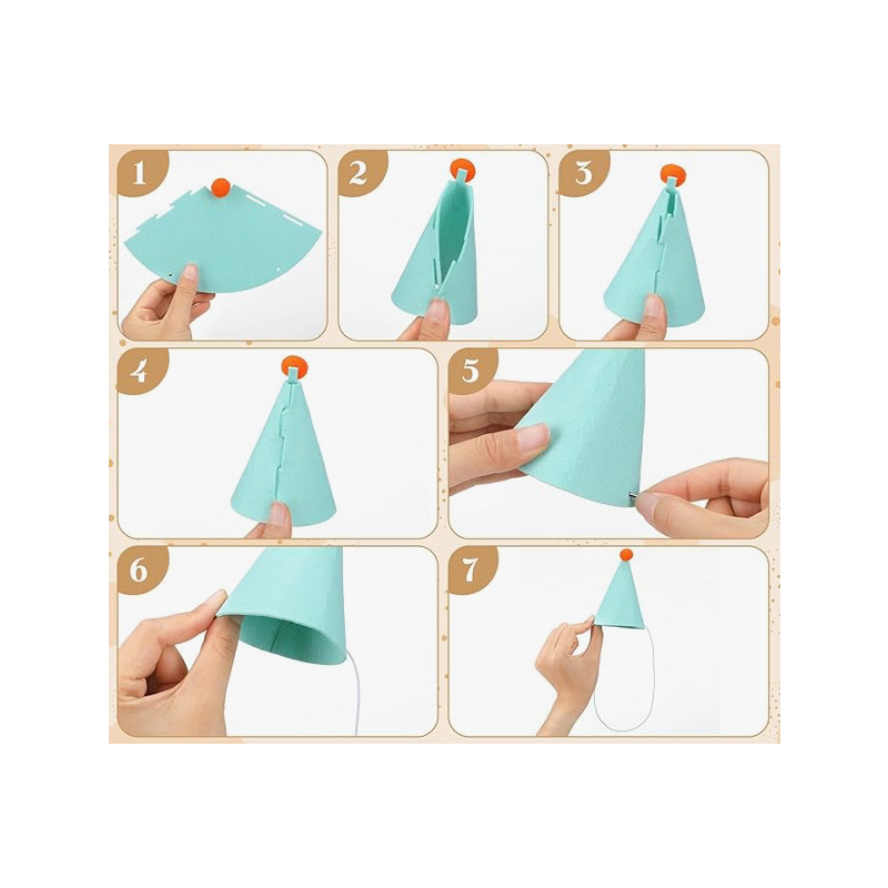 3/6pcs Pet Party Hat Colorful  - Party Hat Cone 评论和价格