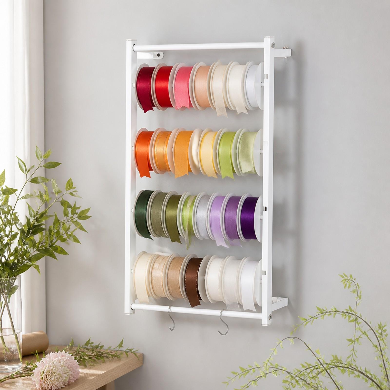Ribbon Storage Rack Metal Disp - Papercraft Supply Ribbon 评论和价格