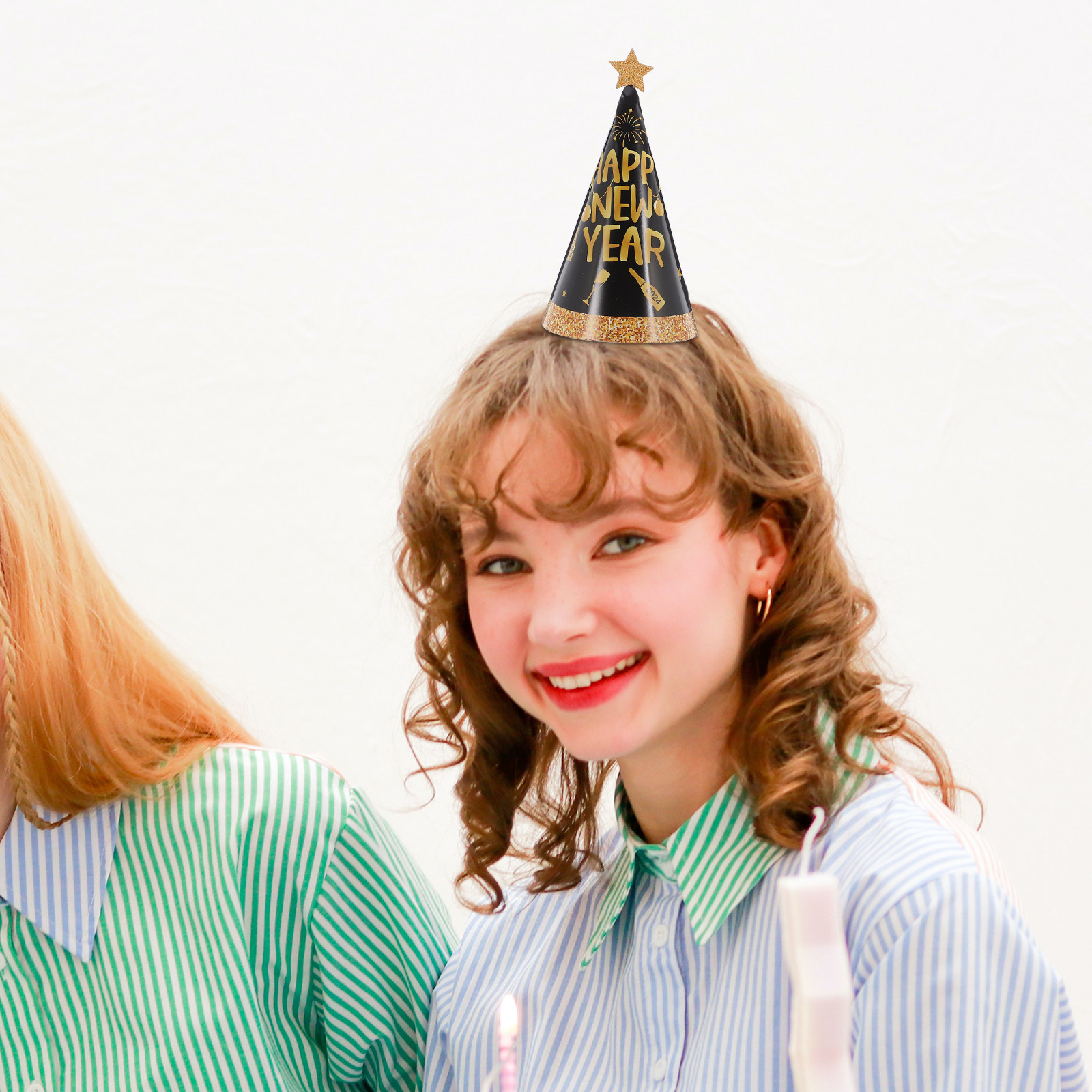 24Pcs New Year Party Hats Cone - Party Hat Cone 评论和价格