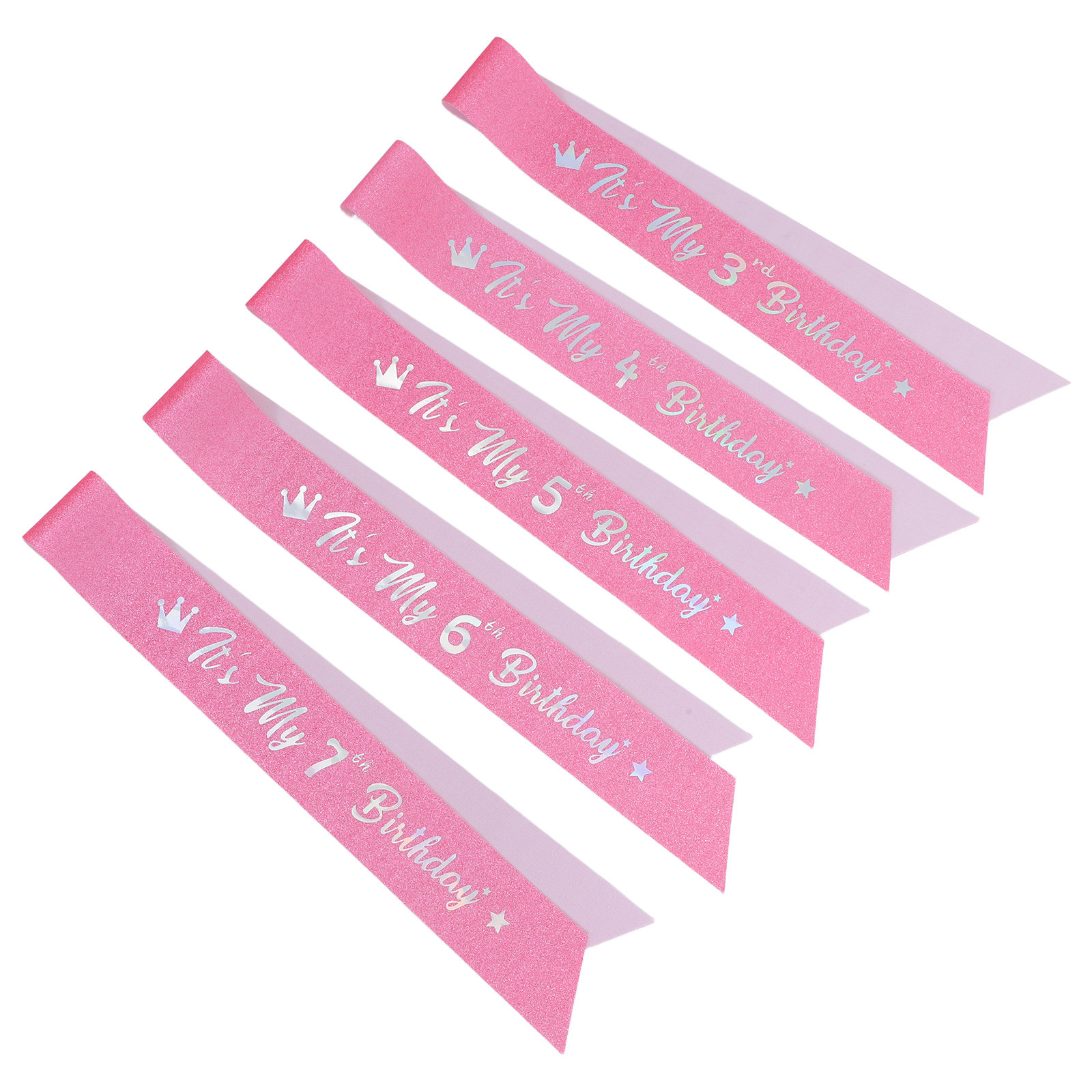 5Pcs Glitter Happy Birthday Sa - Birthday Sash Glitter 评论和价格