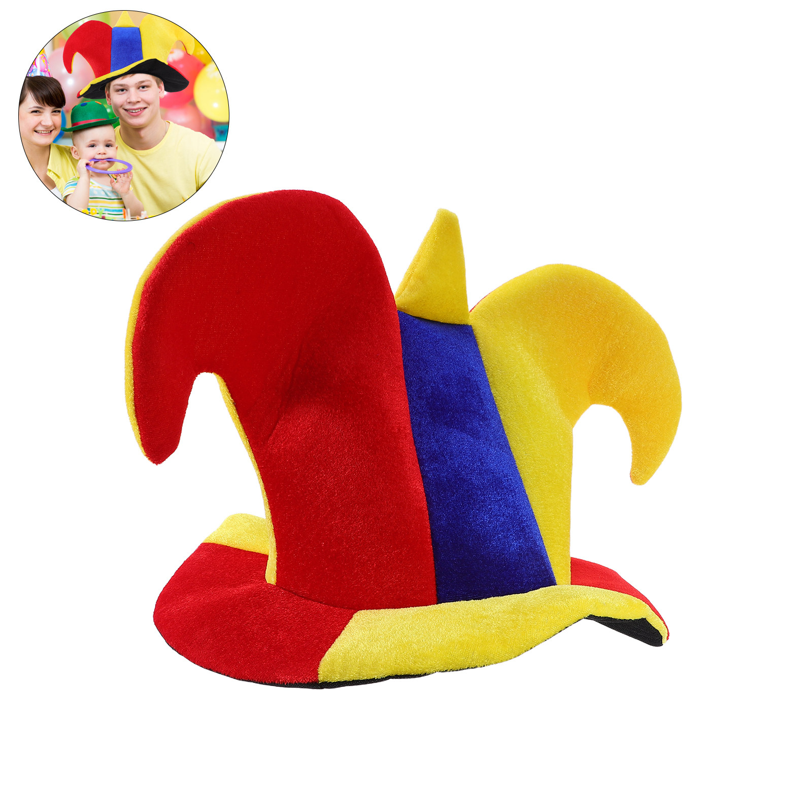 Funny Clown Hat Adult Carnival - Party Hat Cone 评论和价格