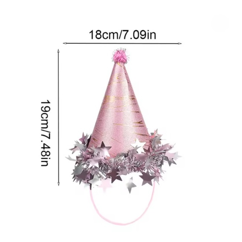 Ins Style Birthday Party Sequi - Party Hat Cone 评论和价格
