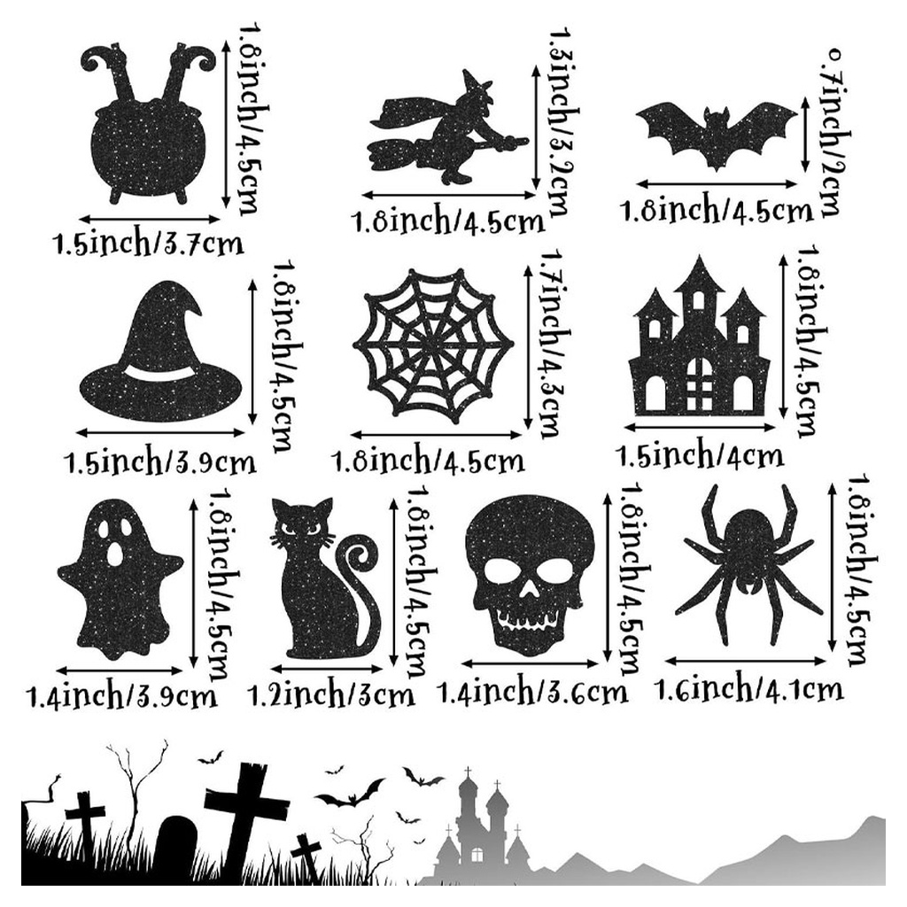 Halloween Confetti 120Pcs Glit - Papercraft Supply Confetti 评论和价格