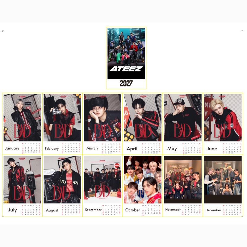 2027 Idol Boy ATEEZ Periphery  - Event Support 评论和价格